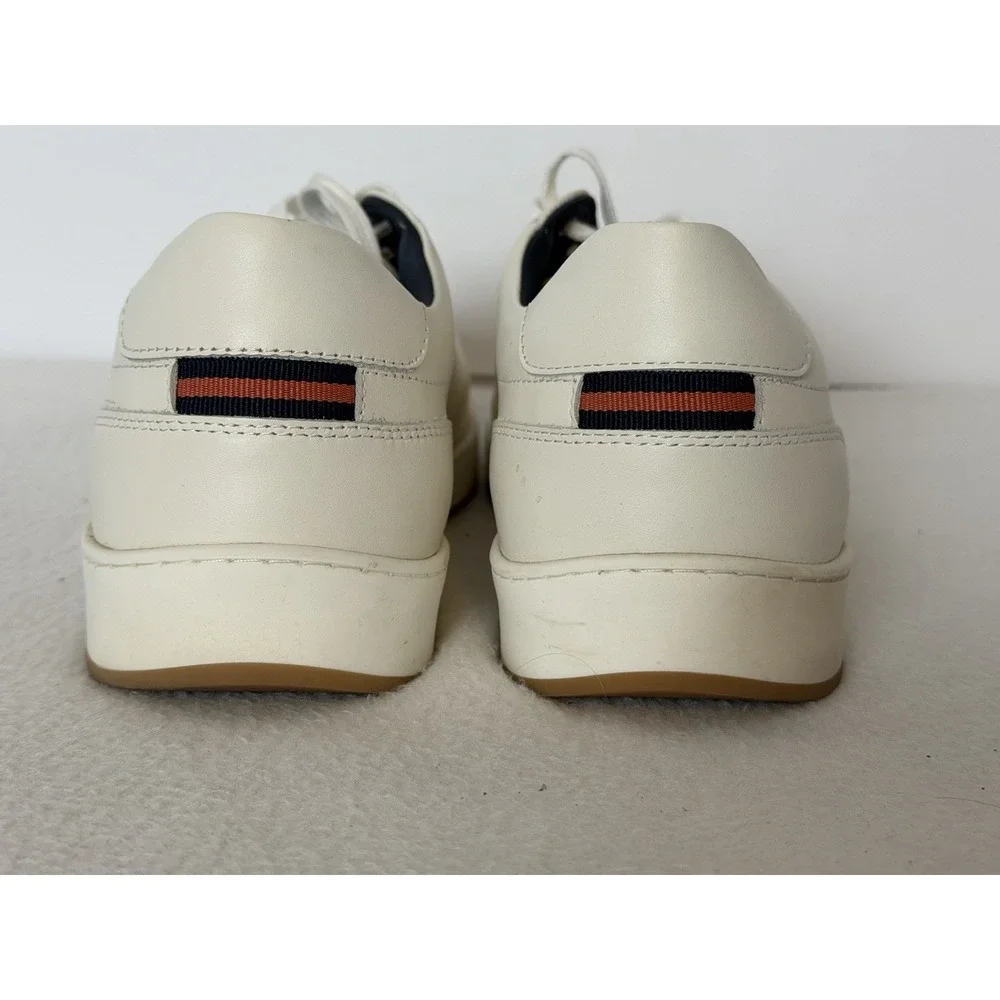 Deming THE DOWNTOWNER Italian Leather Recovery Sneakers Comfort Shoes Bone 11.5